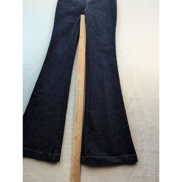 SPANXshape Everywear Jeans Raw Indigo Wide Leg Pull On Bootcut Jeans Womens XS - Picture 3 of 11